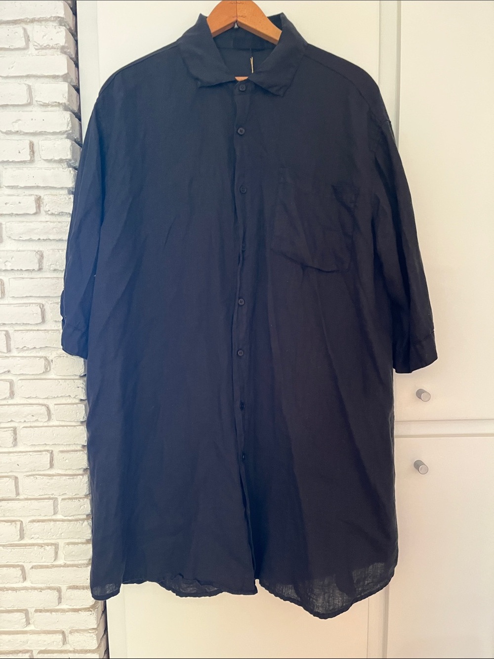 CP Shades. Black ‘Cora’ Dress. 100% Linen. Size Small. Brand New w Tags
